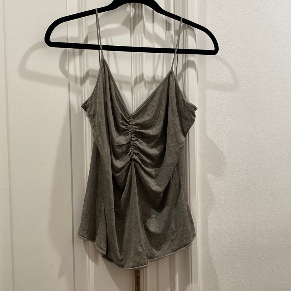 Gray Flowy Top Giorgio Armani